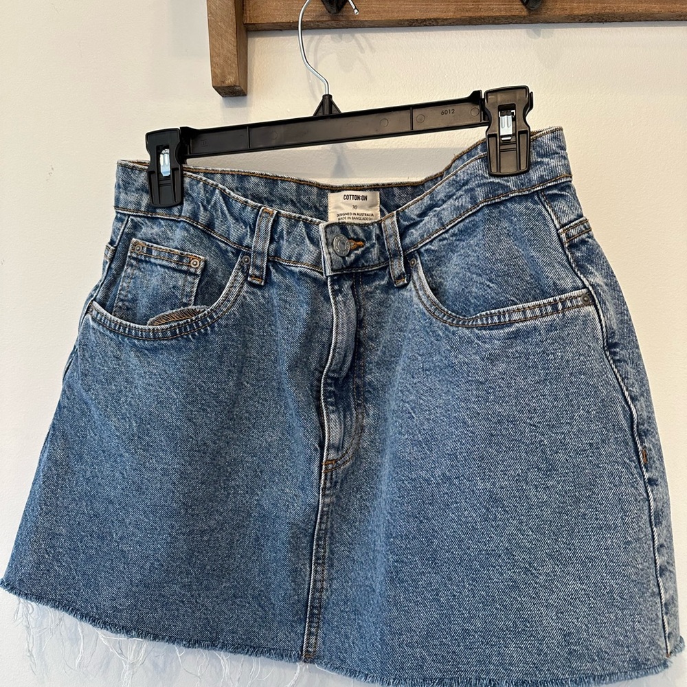Denim Mini Skirt